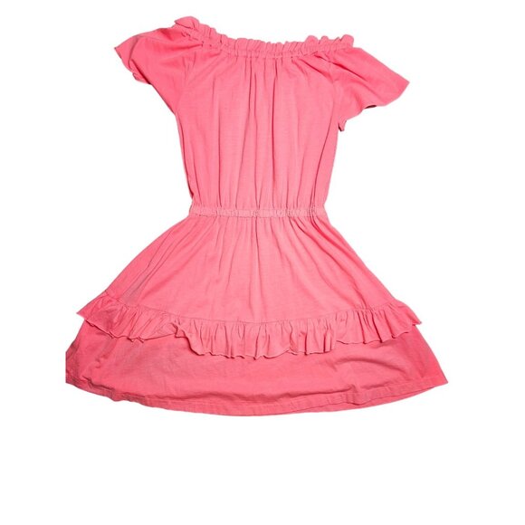 Girls Crewcuts Off-Shoulder NEW Pink Ruffle Dress Size 14 Preppy Resort Girly - Picture 6 of 6
